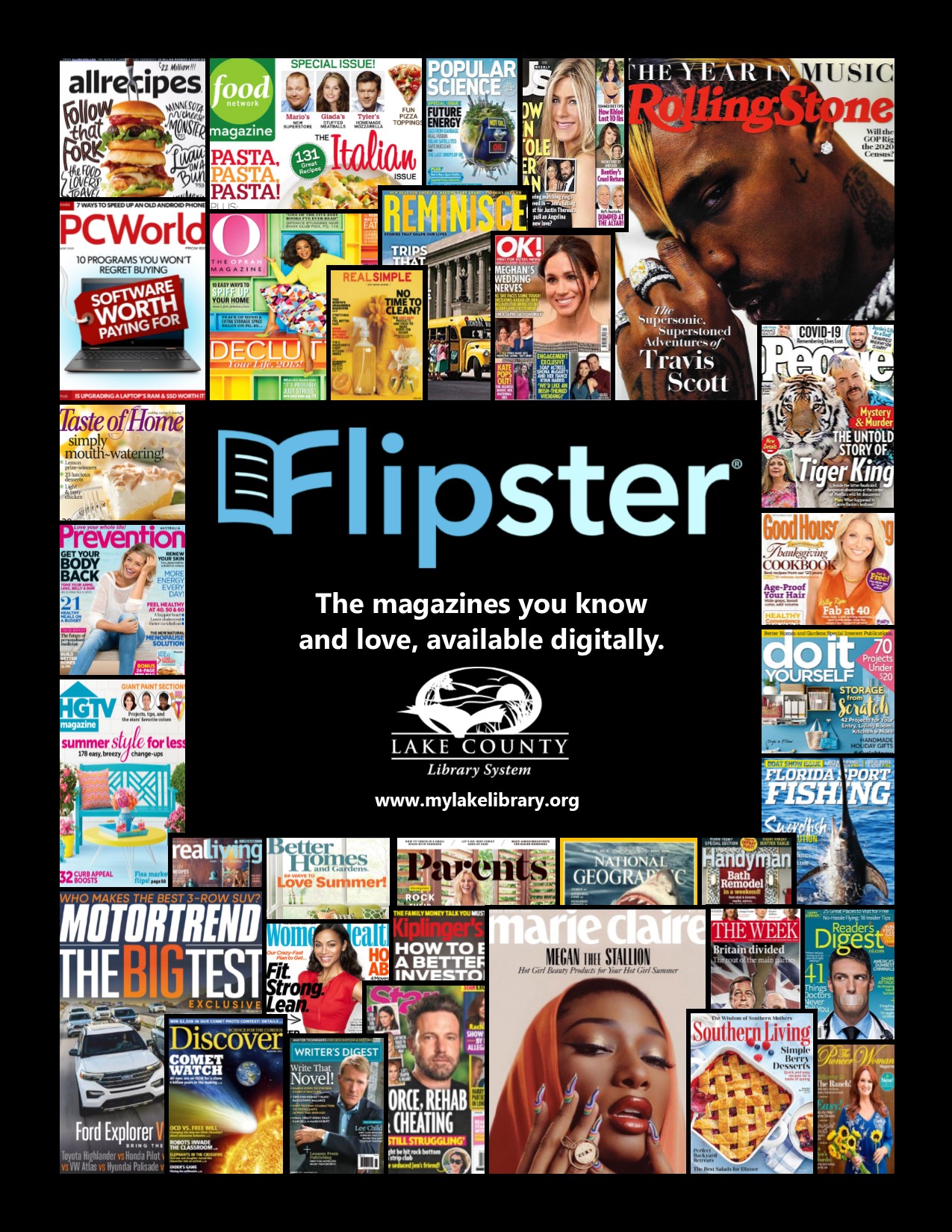 Flipster. People. Food. Houses.